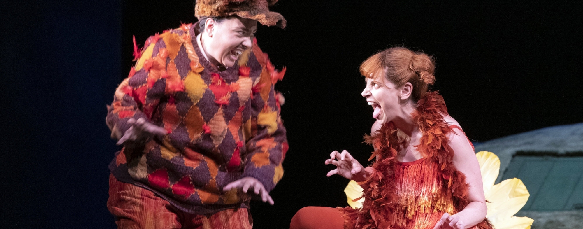 Aoife Miskelly as Vixen Lucia Cervoni as Fox The Cunning Little Vixen Photocredit Richard Hubert Smith 9771