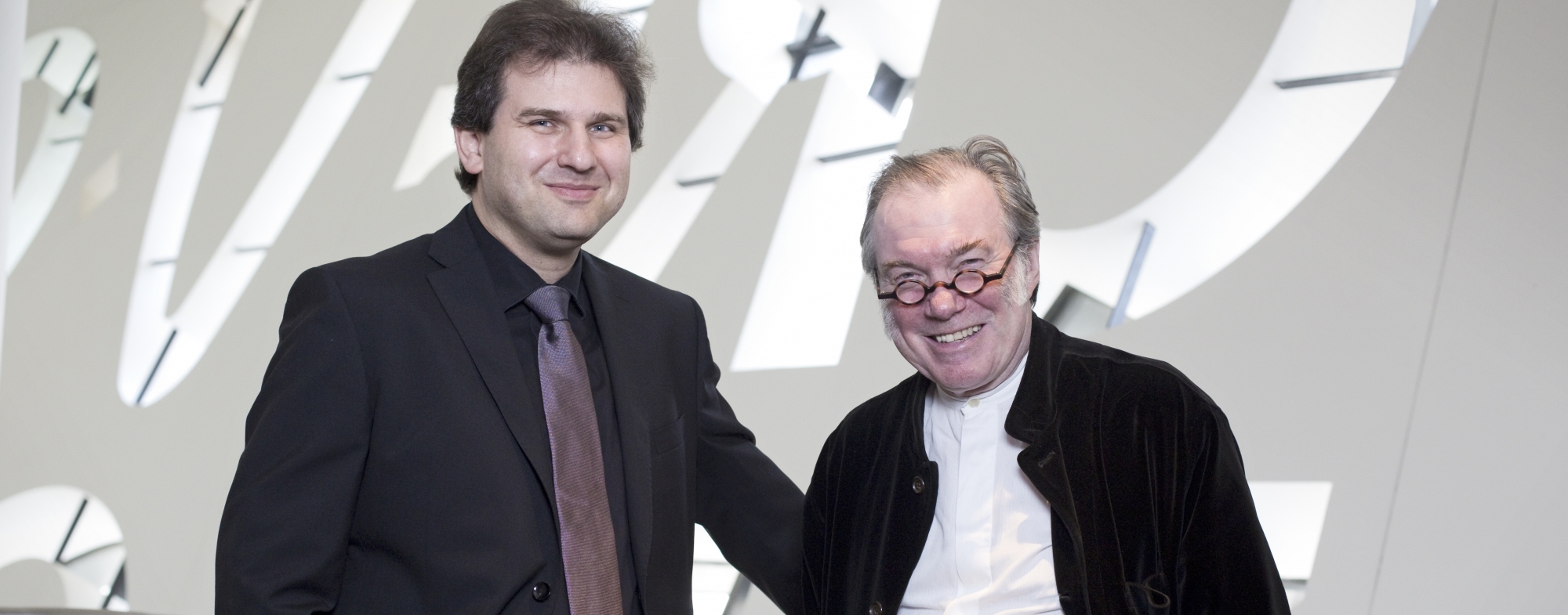 Tomas Hanus And David Pountney WNO Music Director And Artistic Director Photo Credit Betina Skovbro 03