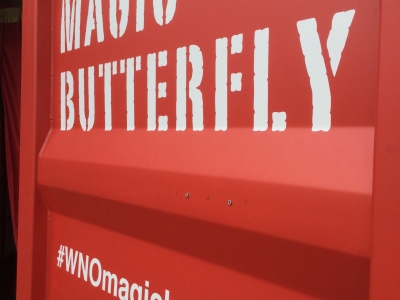 Twitter 090917 Magic Butterfly Close To The Container Image