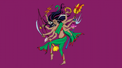 The Pledge Illustration on purple HD