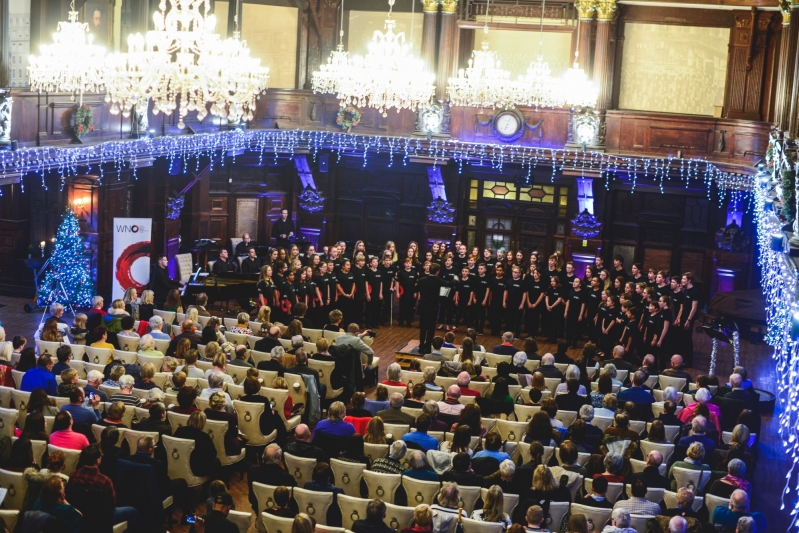 Smallerwnochristmasconcert2017kirstenmcternan 239 WNO Youth Opera and Community Chorus on stage.