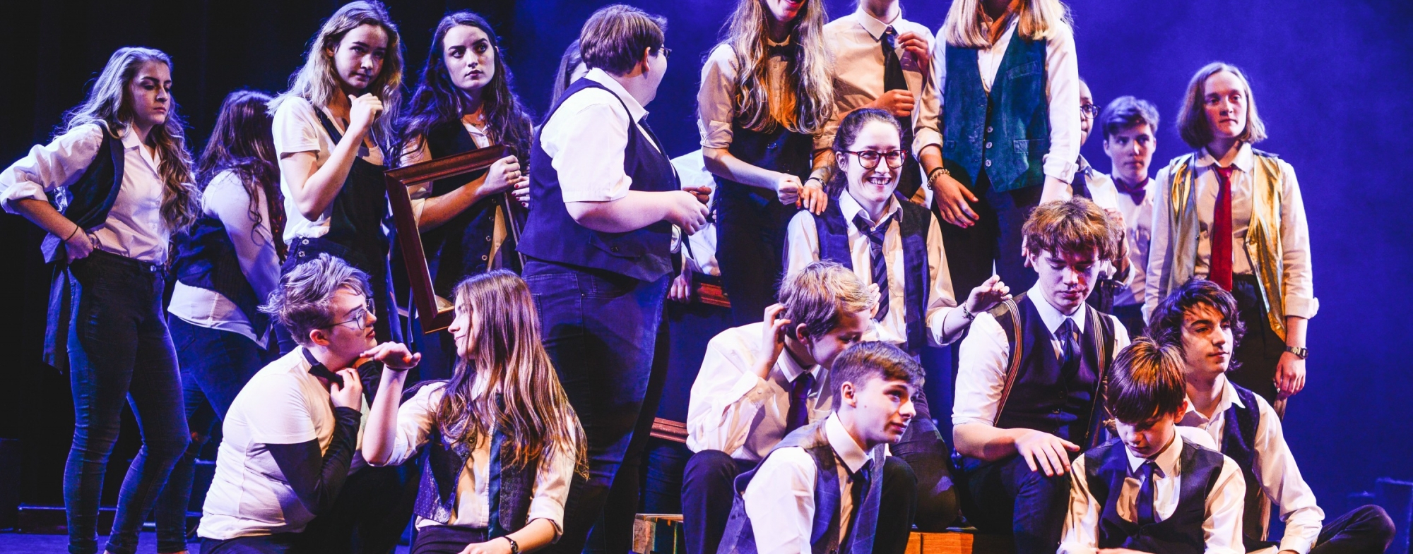 Wnyoshowcase March2018Kirstenmcternan192 Resize Kirsten McTernan Cast of the youth orchestra are gathered on stage, looking happy.